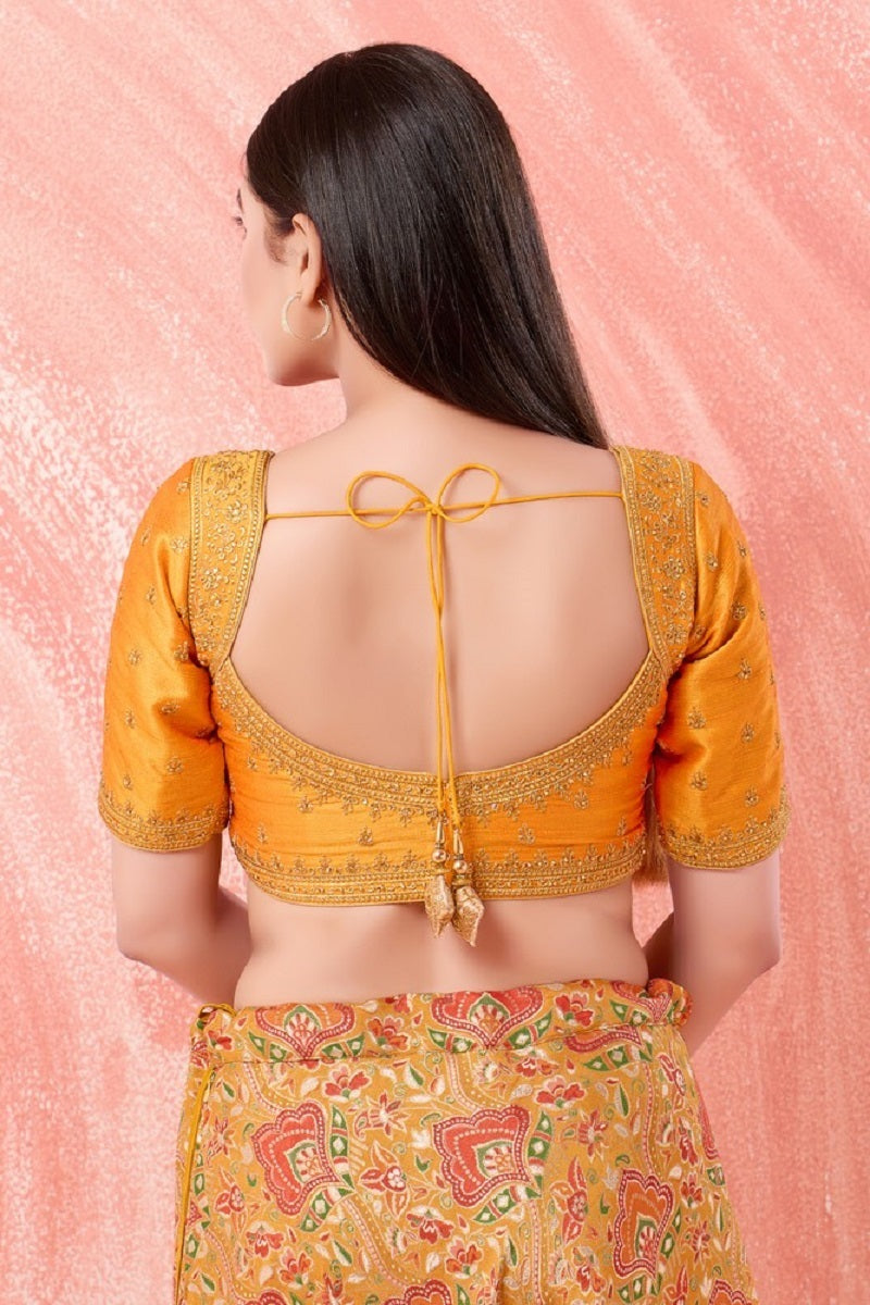 Designer Readymade Blouse Collection Mustard