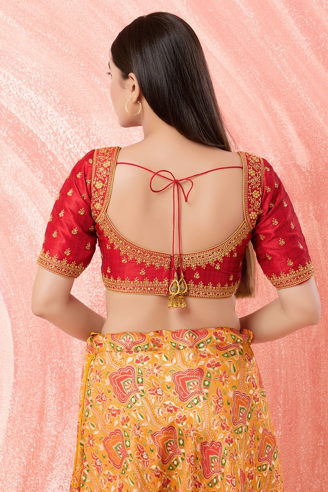 Designer Readymade Blouse Collection Red
