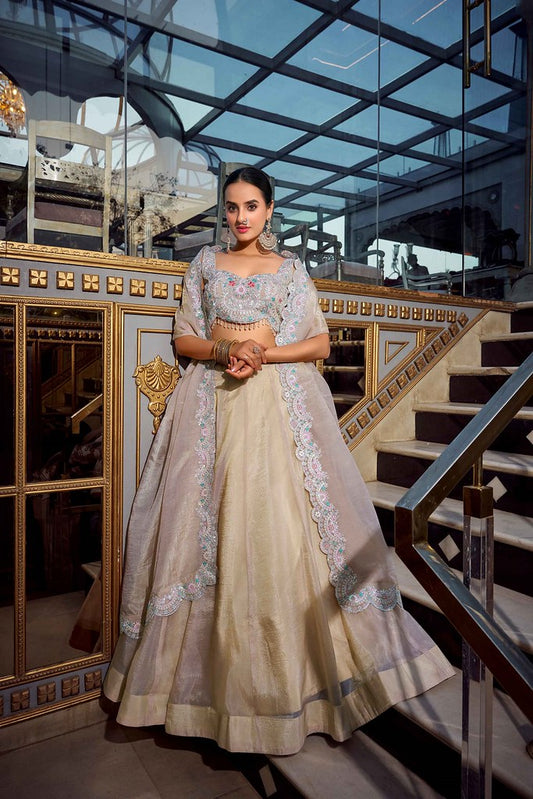 Majestic Tradition Lehenga Choli Collection Cream
