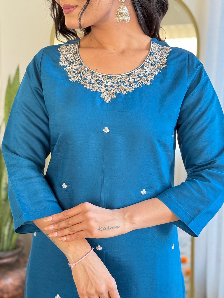 Serene Shades Designer Suits Teal