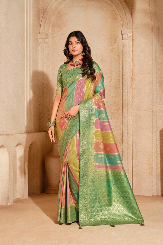 Luxe Pure Silk Saree Multi