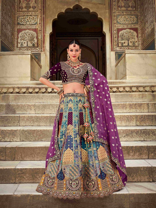 Shahi Rajvasi Lehenga Choli Collection Multi