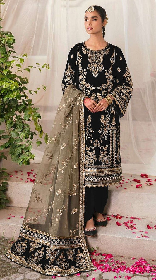 Rooh Rang Suits Collection Black