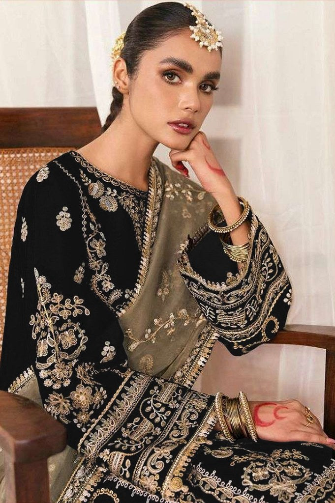 Rooh Rang Suits Collection Black