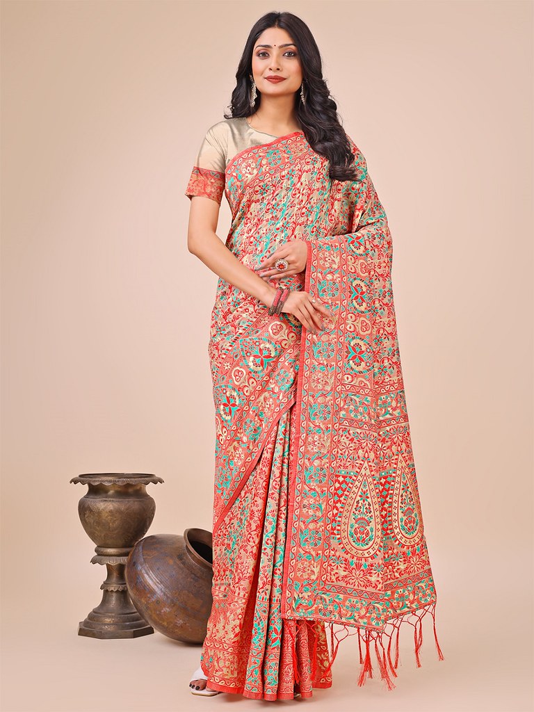 Radiance Cotton Saree Collection Cream