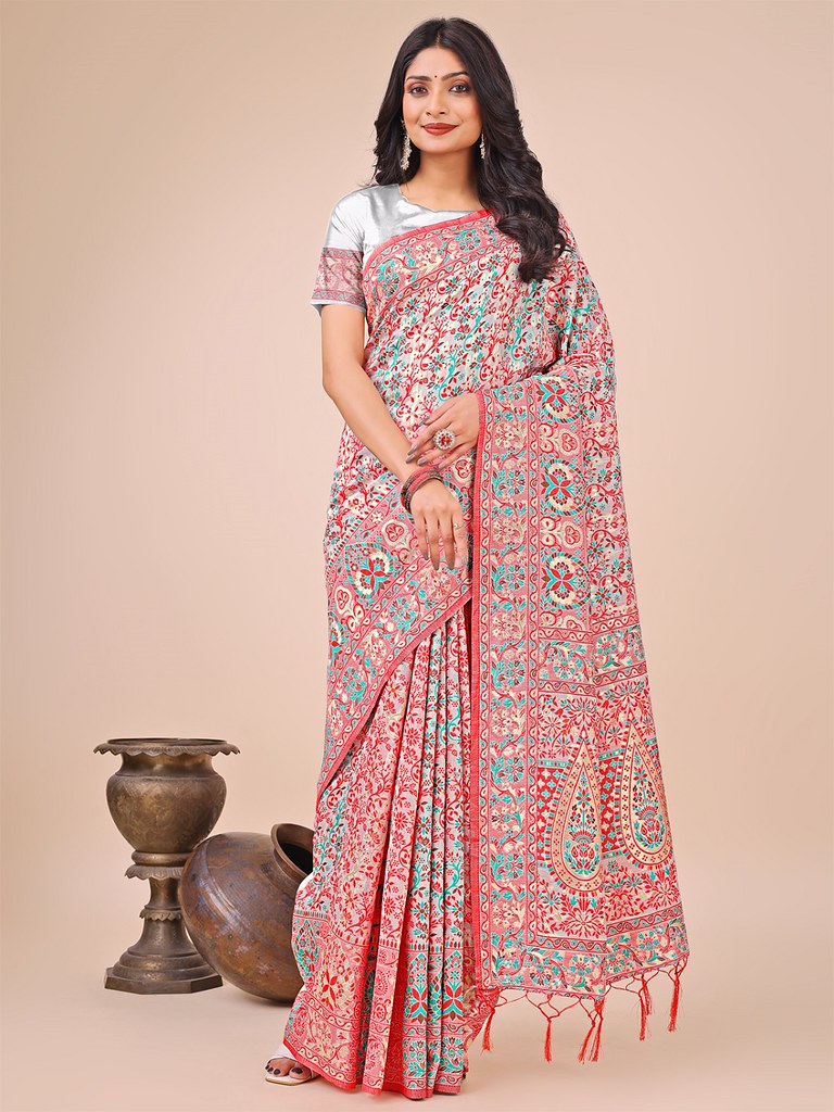 Radiance Cotton Saree Collection White