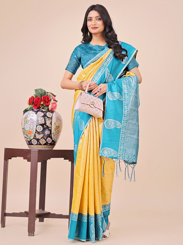 Silken Blush Saree Collection Yellow