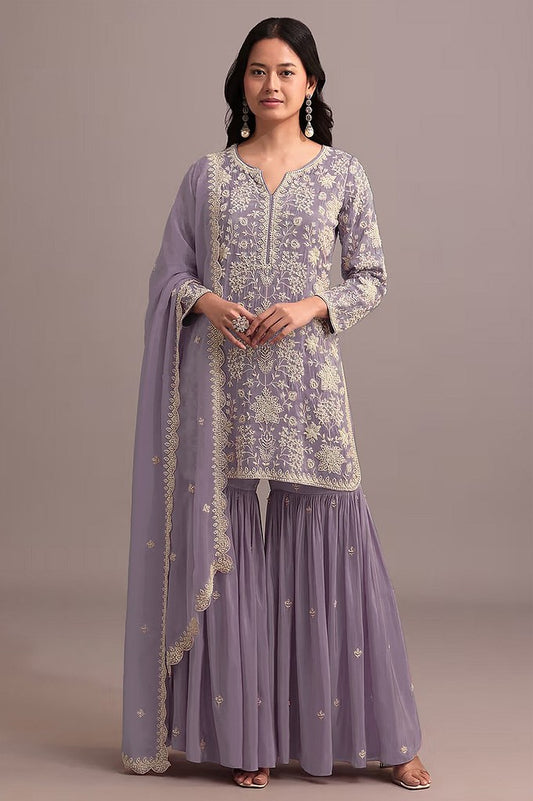 Enchanted Luxe Sharara Suits Collection Lavender