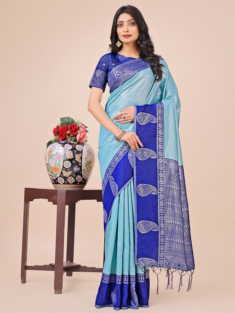 Silken Blush Saree Collection Teal