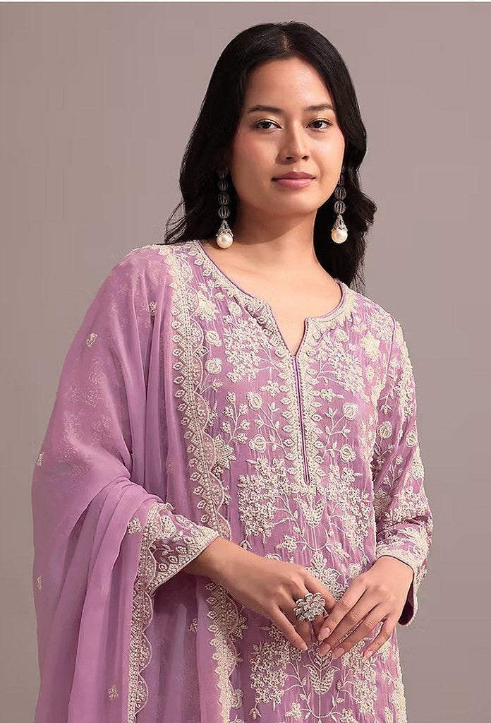 Enchanted Luxe Sharara Suits Collection Light Purple
