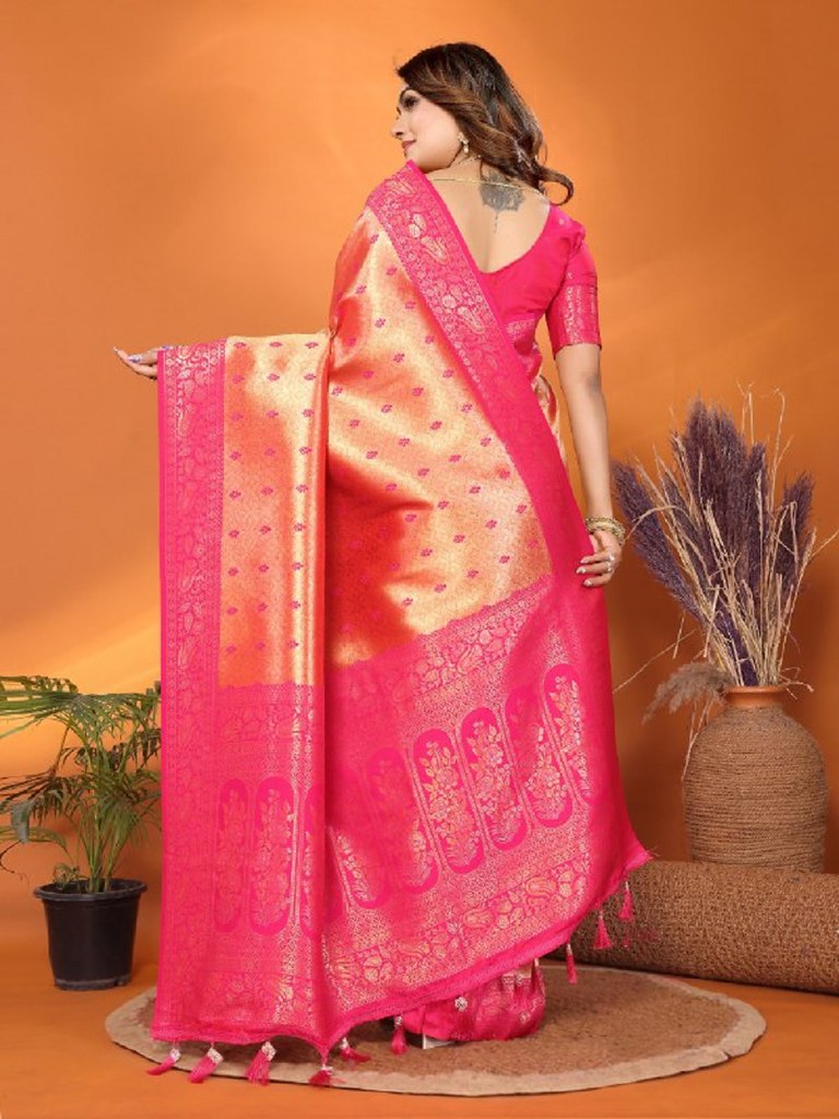Tissue Taarini Saree Collection Dark Peach
