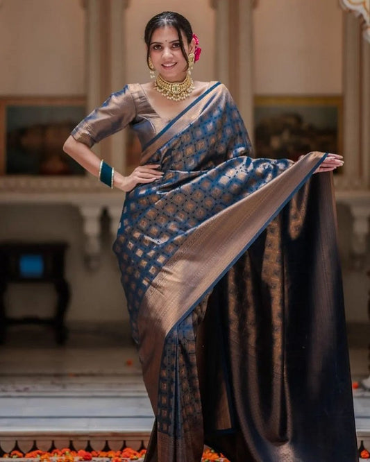 Royal Looms Saree Collection Blue