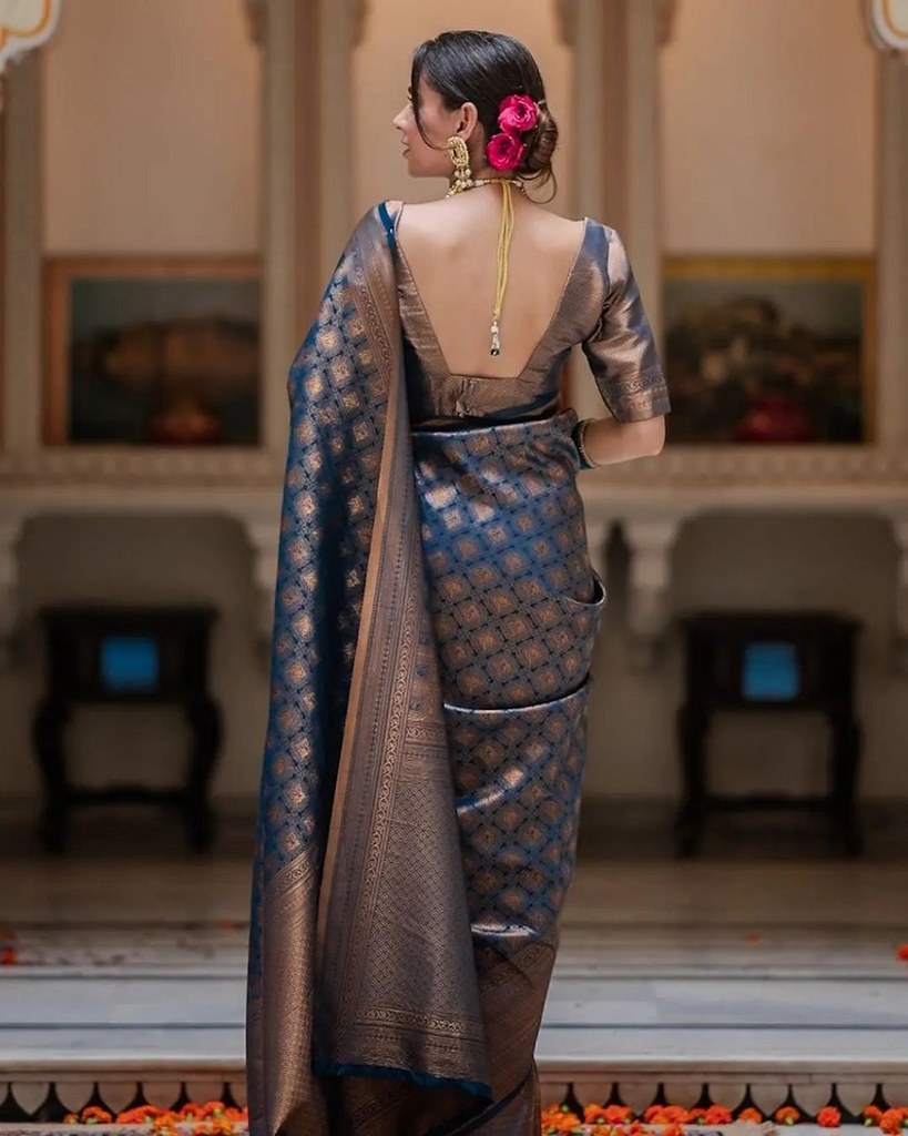 Royal Looms Saree Collection Blue