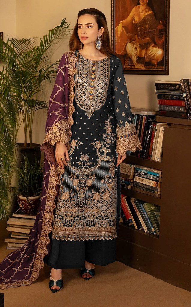 Georgette Glam Suits Collection Black