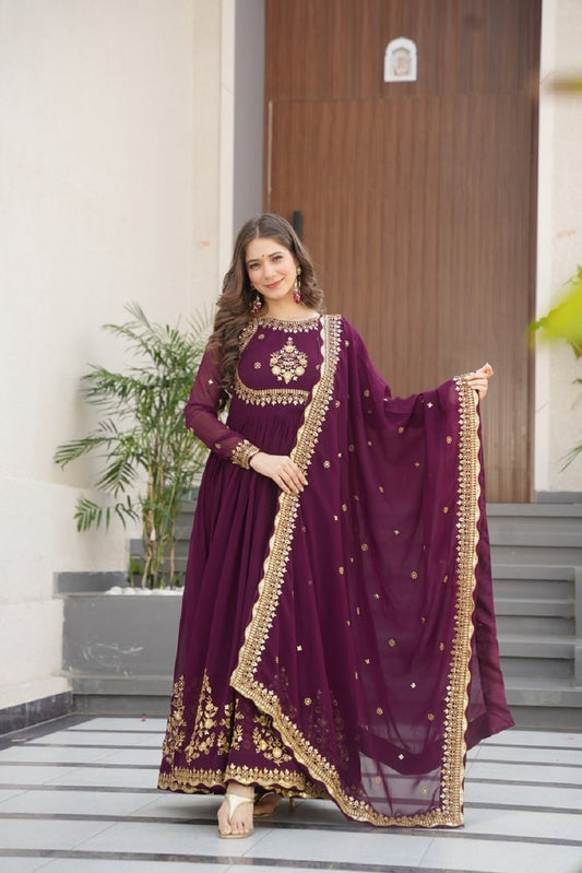 Royal Blossom Gown Collection Wine