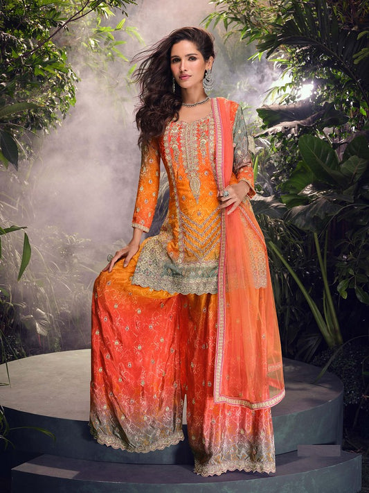 Saanwariya Shades Suits Collection Orange