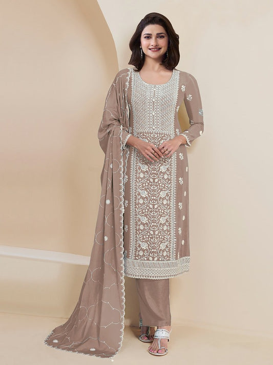 Aangan Suits Collection Beige