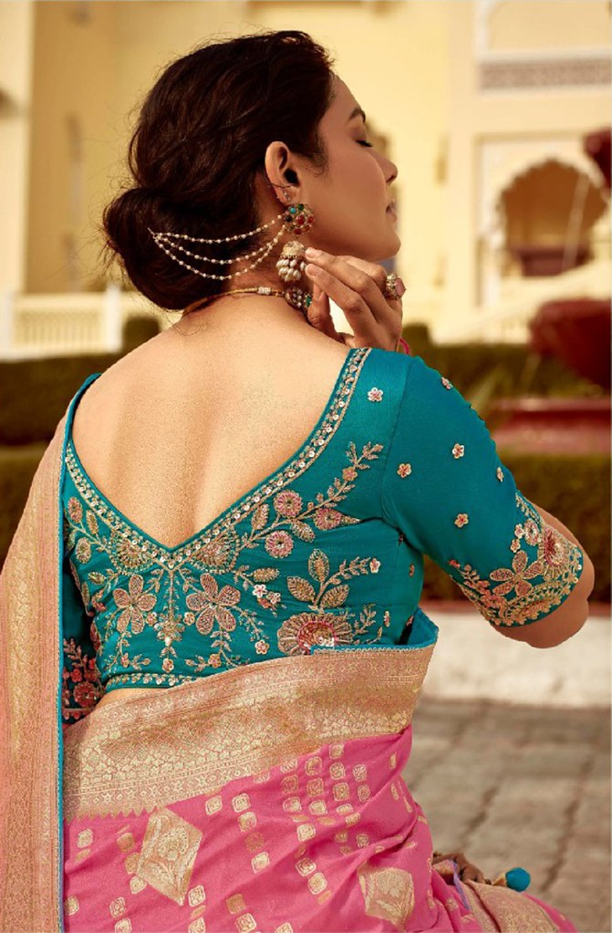 Silken Saaj Saree Collection Light Pink