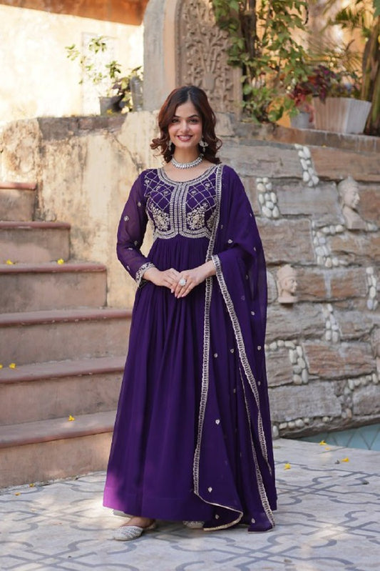 Gulbaani Gown Collection Purple