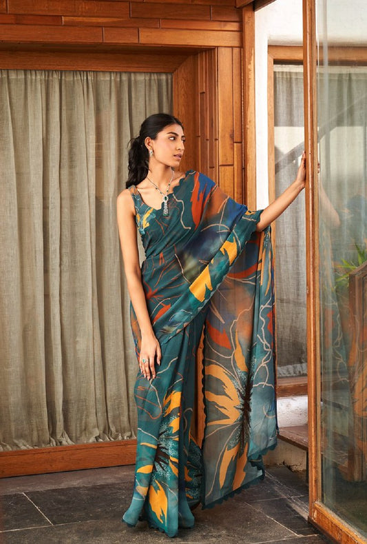 Raanjhana Saree Collection Multi