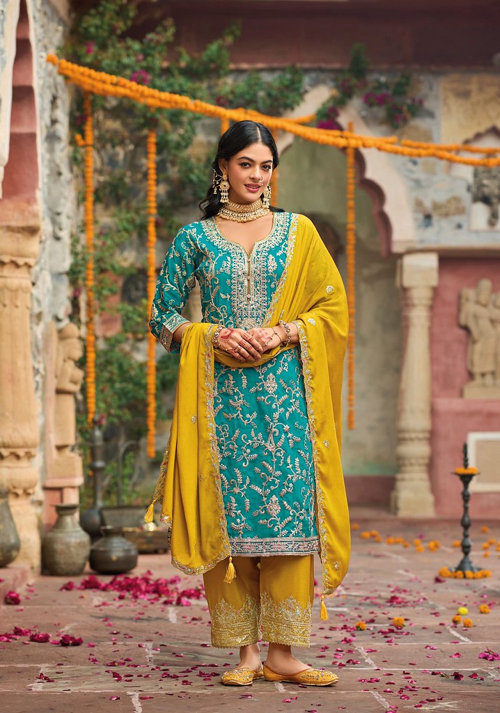 Rangriti Grace Suits Collection Sky