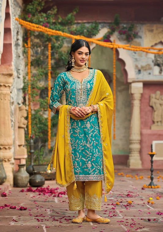 Rangriti Grace Suits Collection Sky