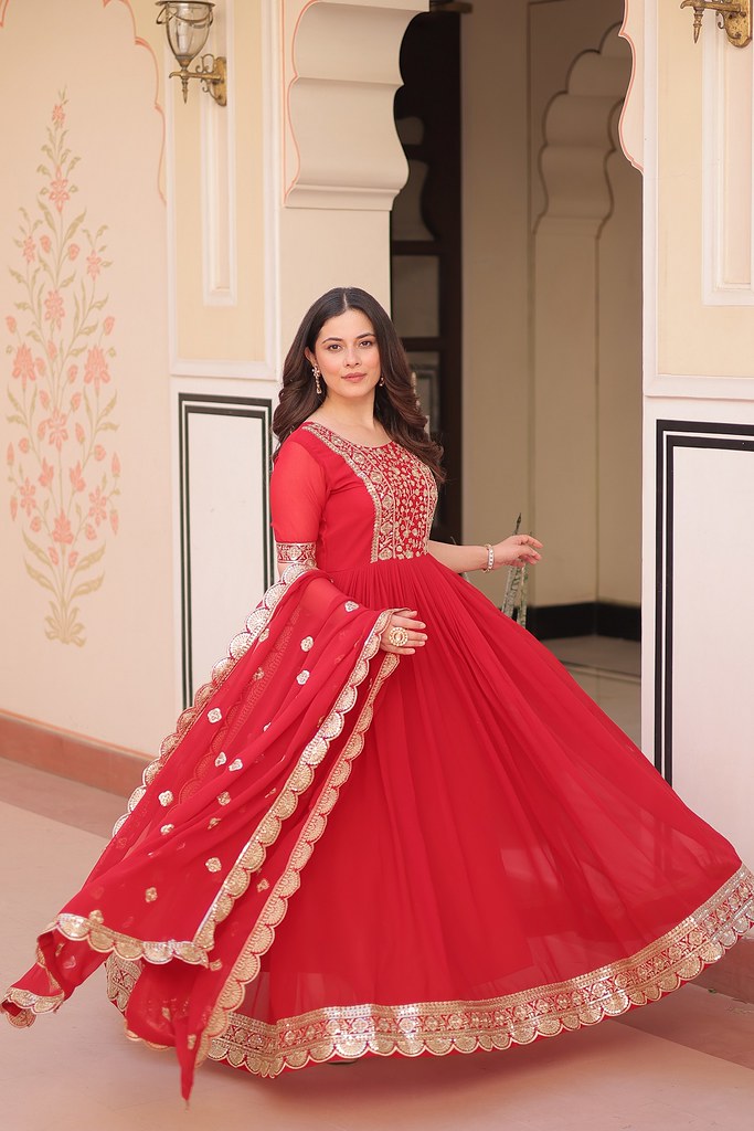 Baagh Gown Collection Red
