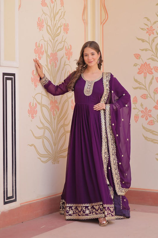 Raagini Gown Collection Purple