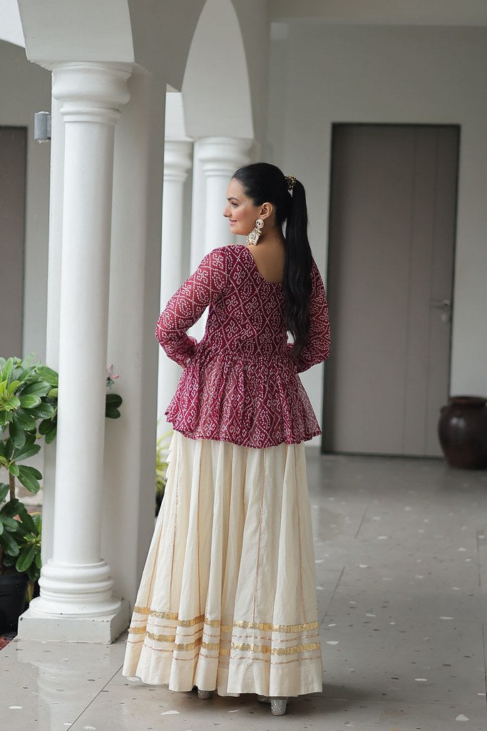 Nrityangana Collection Maroon