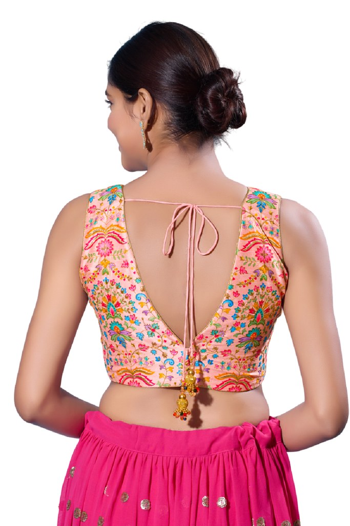 Karigari Blouse Line Peach