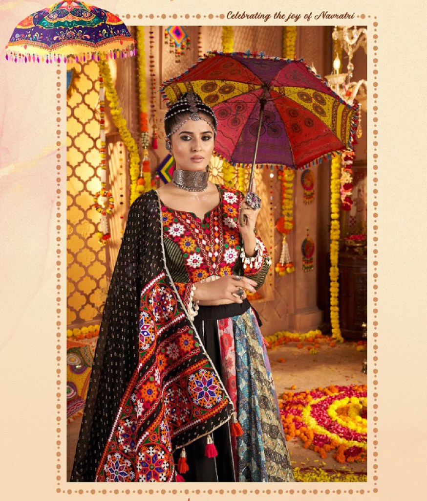 Navrangini Collection Black Lehenga Choli