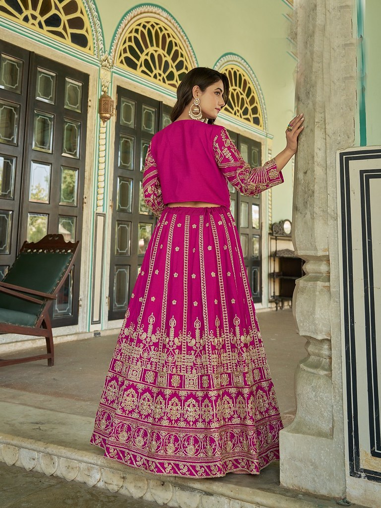 Varnika Collection Pink Lehenga Choli