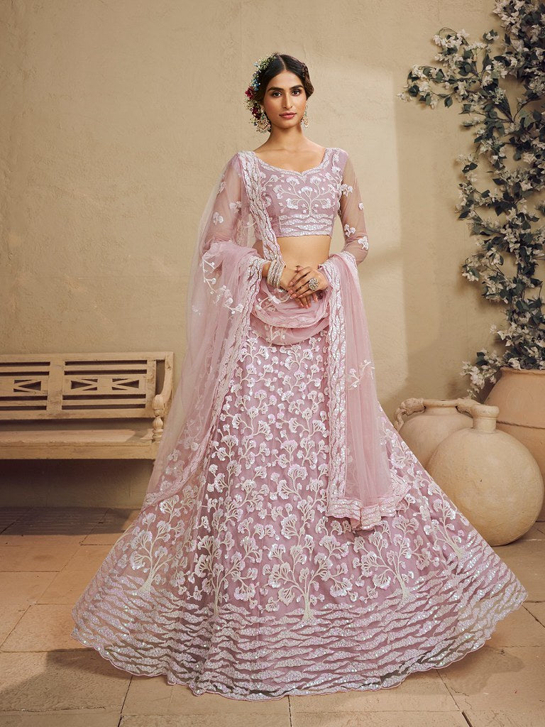 Saaz Collection Pink Lehenga Choli