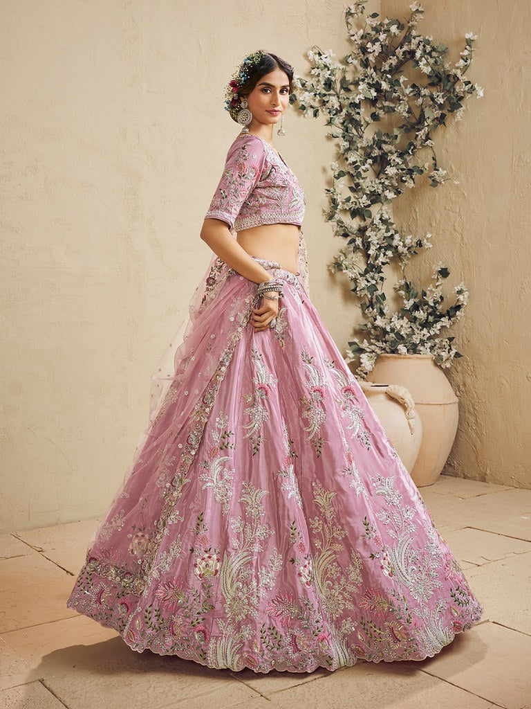 Saaz Collection Pink Lehenga Choli