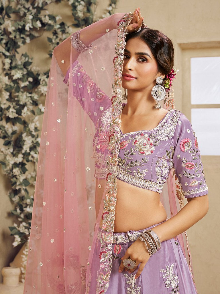 Saaz Collection Lavender Lehenga Choli