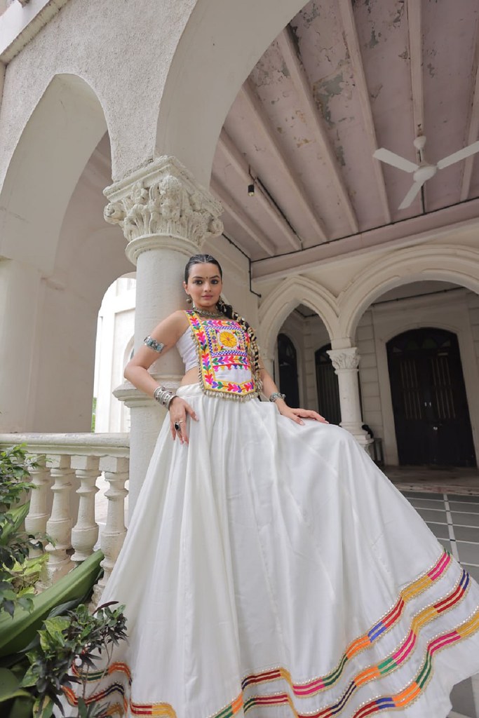 Tarangini Collection White Lehenga Choli