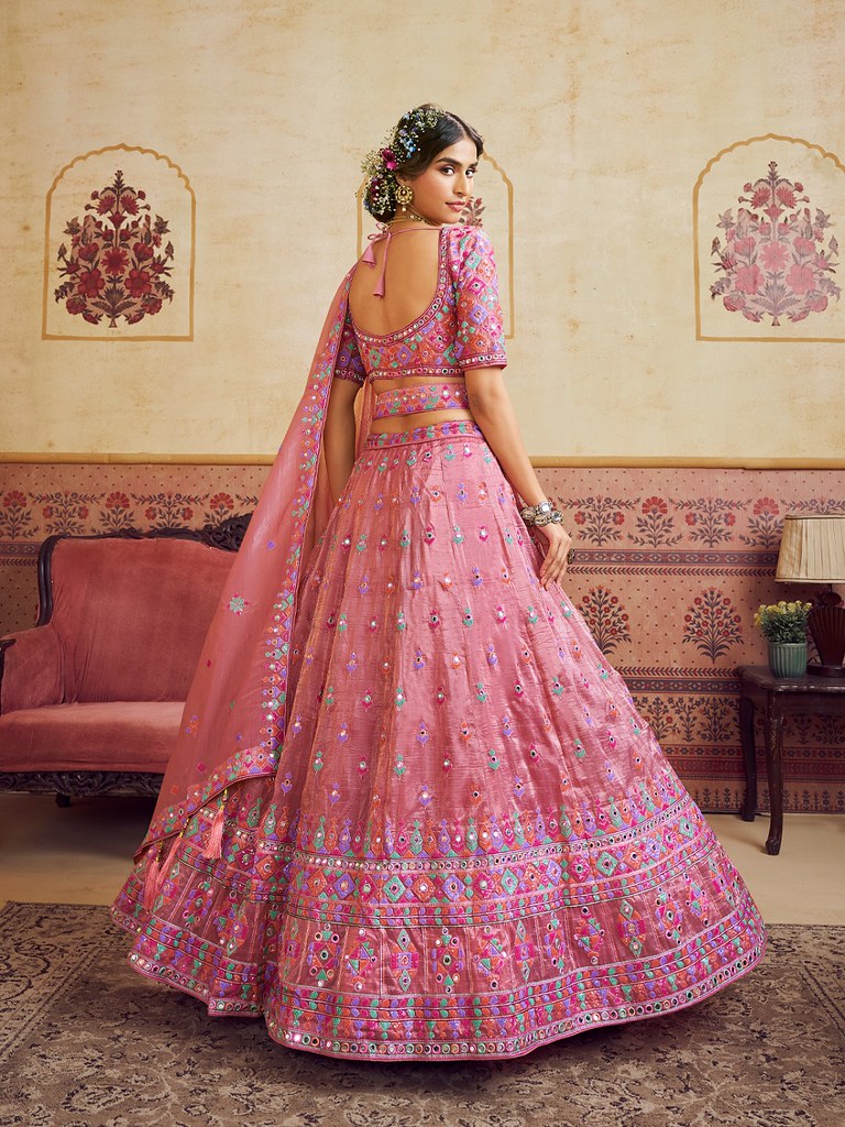 Saaz Collection Pink Lehenga Choli