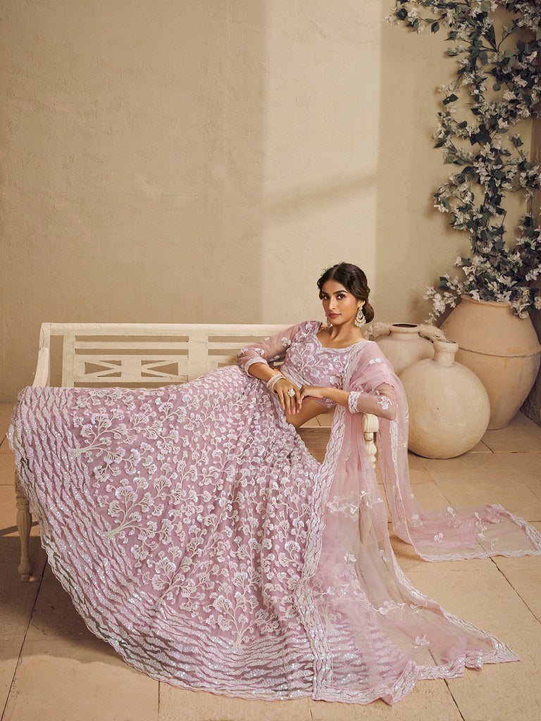 Saaz Collection Pink Lehenga Choli
