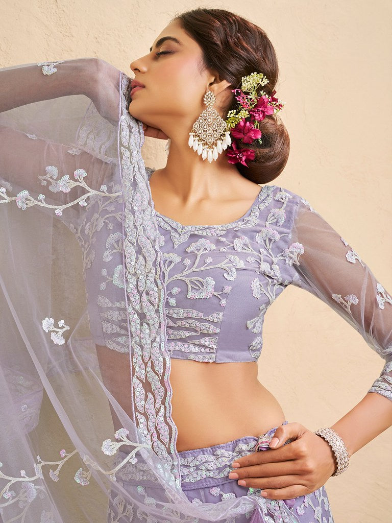 Saaz Collection Lavender Lehenga Choli