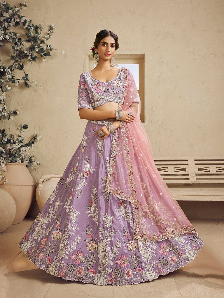 Saaz Collection Lavender Lehenga Choli