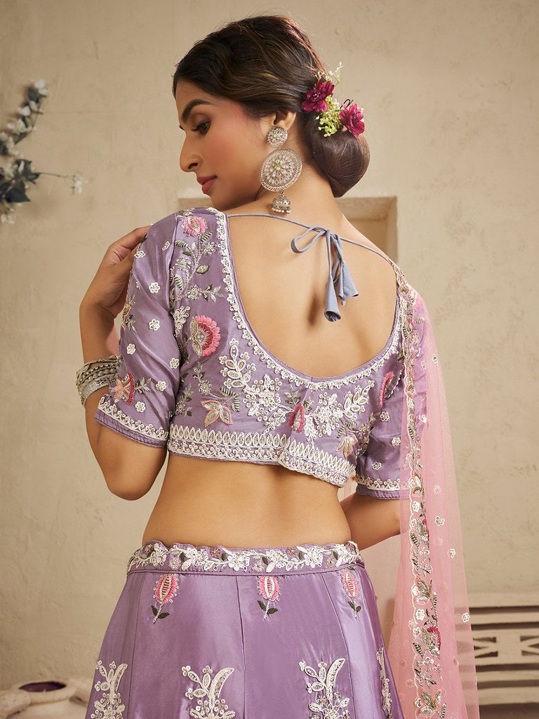 Saaz Collection Lavender Lehenga Choli