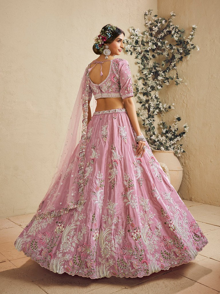 Saaz Collection Pink Lehenga Choli