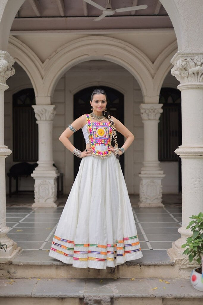 Tarangini Collection White Lehenga Choli