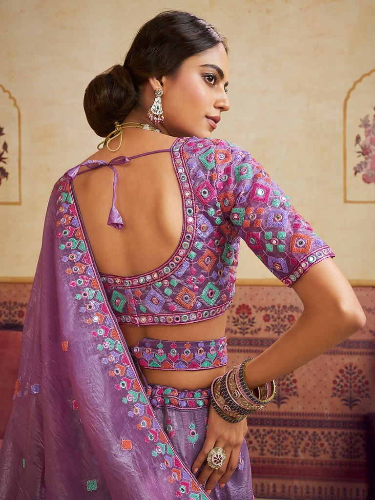 Saaz Collection Lavender Lehenga Choli