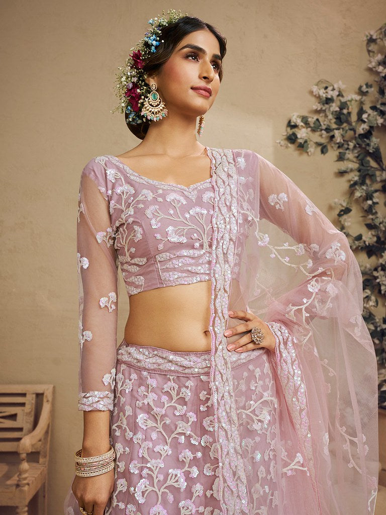 Saaz Collection Pink Lehenga Choli