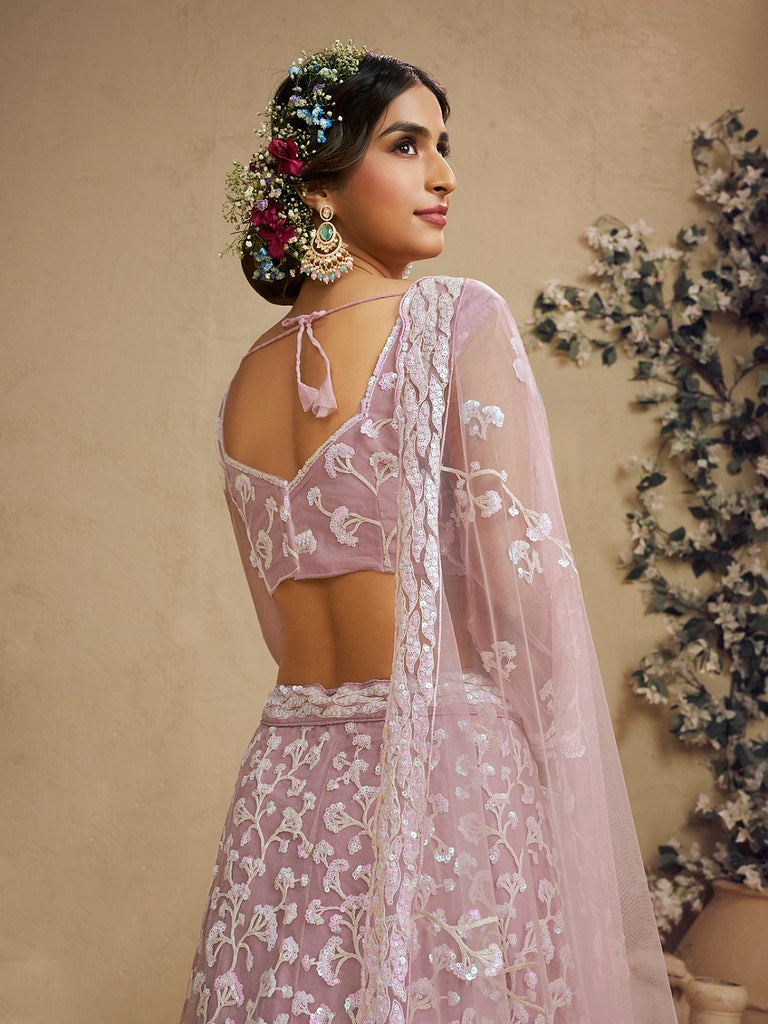 Saaz Collection Pink Lehenga Choli