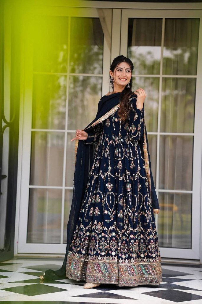 Rangini Gown Navy Blue