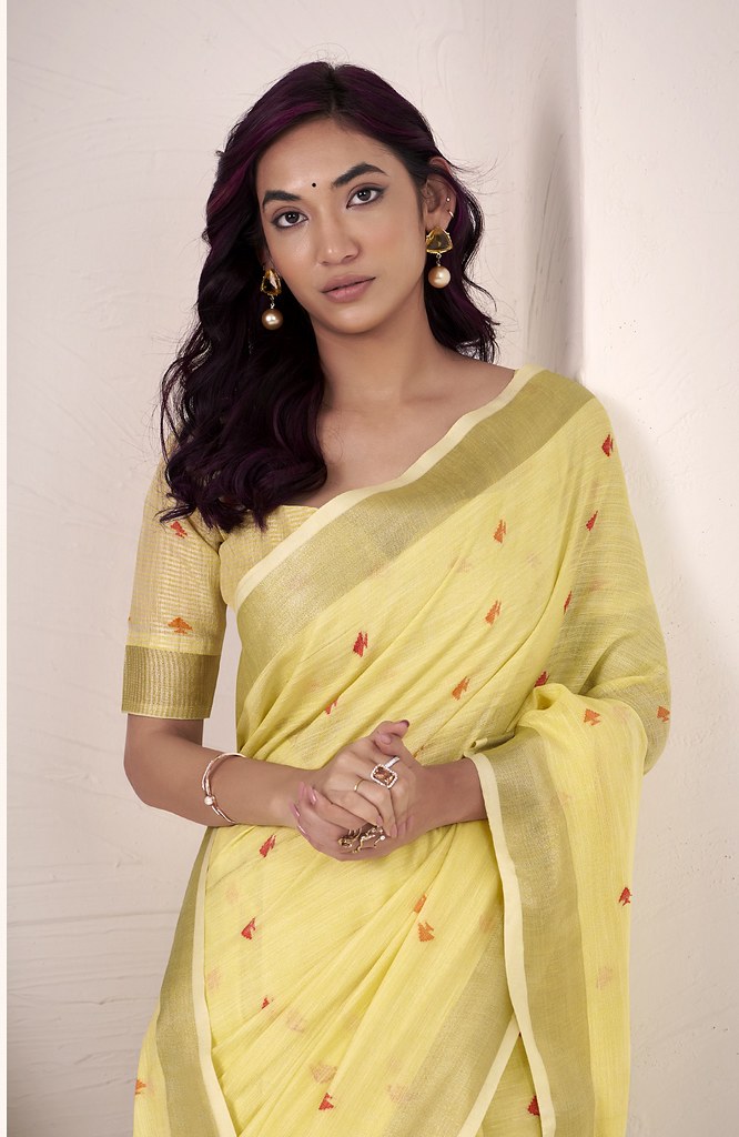 Nayantara Linen Silks Yellow