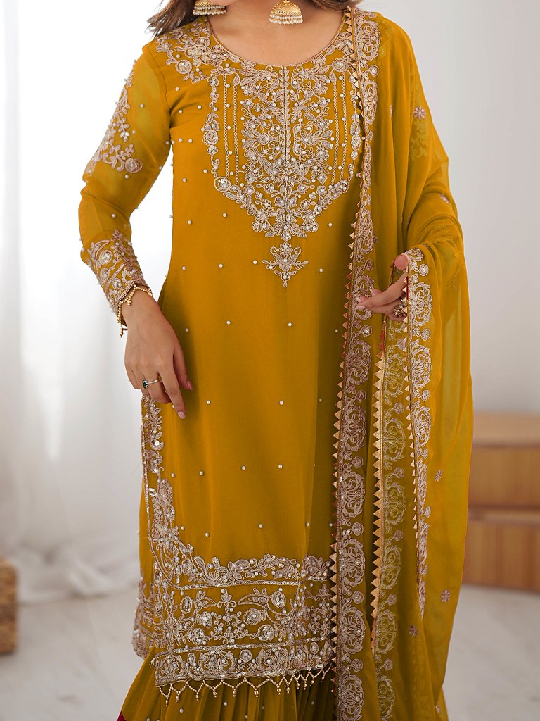 GlowNautic Salwar Suits Collection Yellow