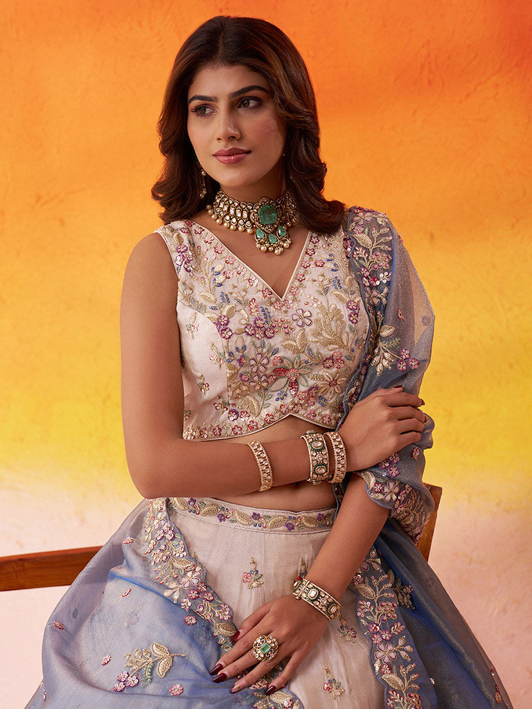 SilkSandhya Lehenga Set Beige